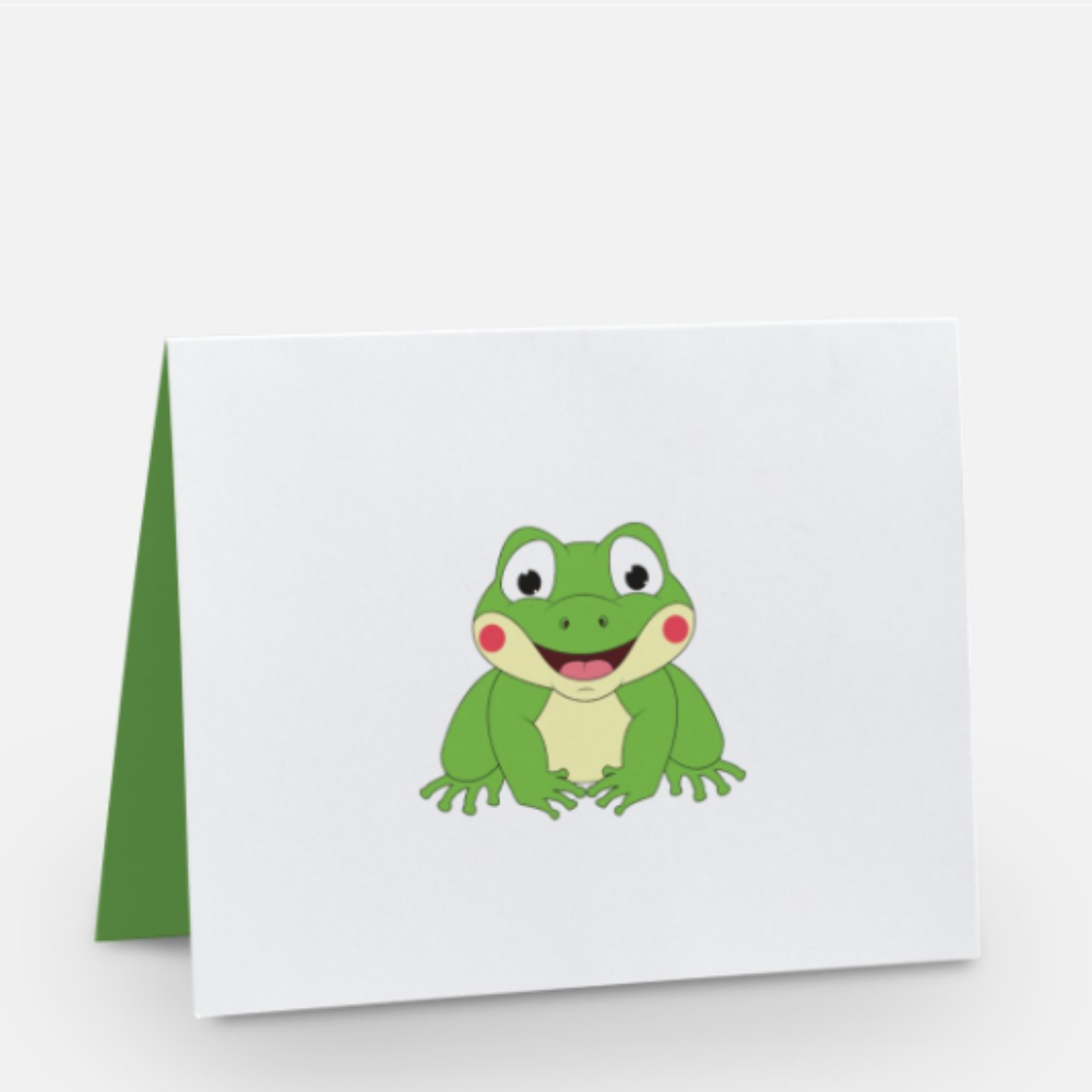 Image of Excited Frog Greeting card