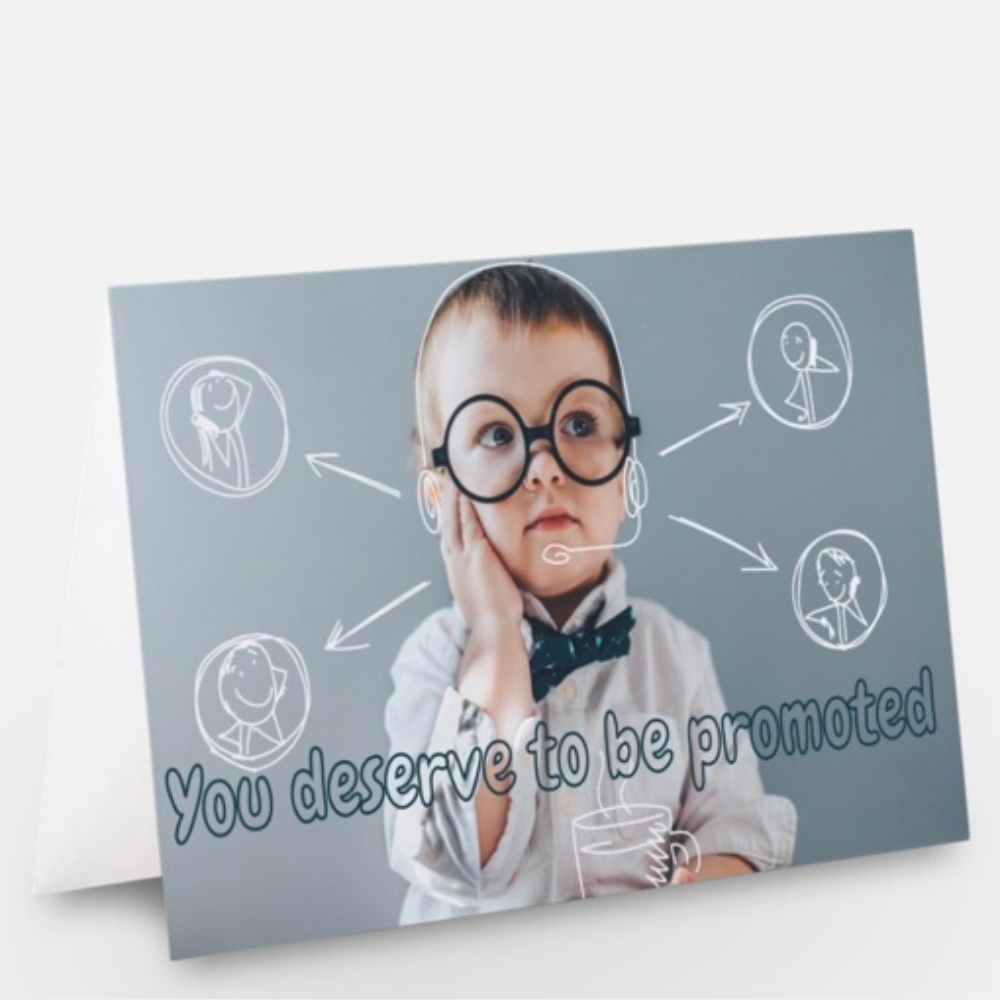Image of Corporate Boy Multitasking greeting card